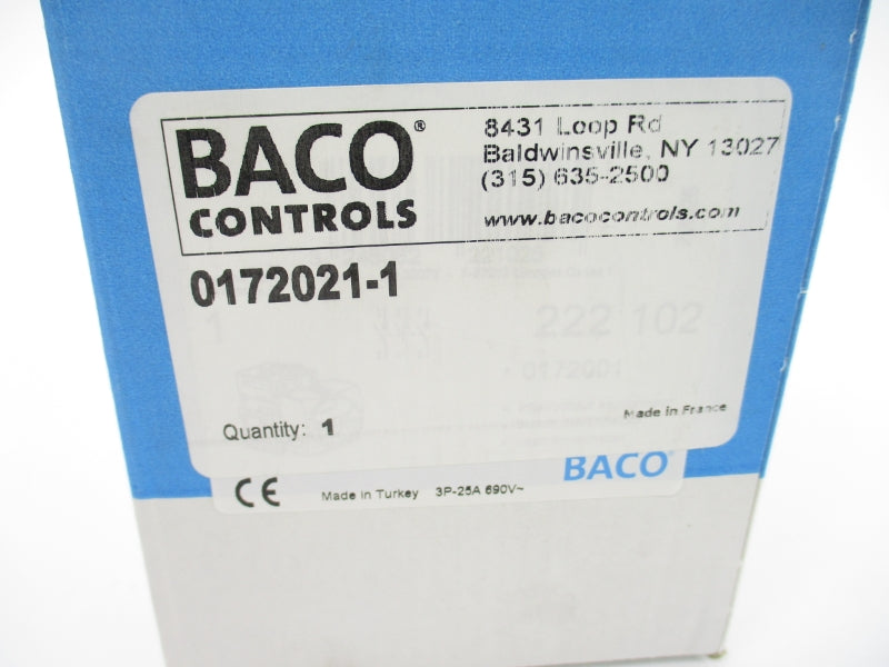 BACO CONTROLS 0172021-1 400V 25A NSMP