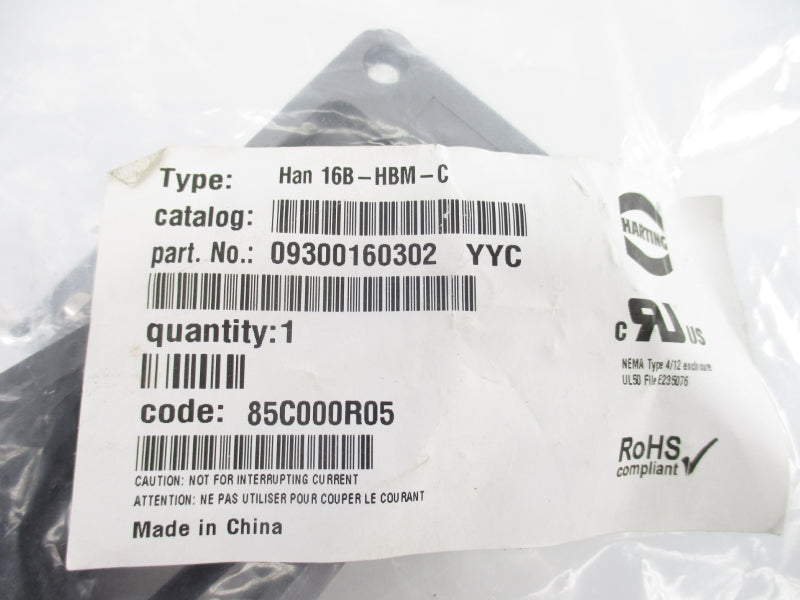 HARTING 09300160302 HAN16B-HBM-C NSMP