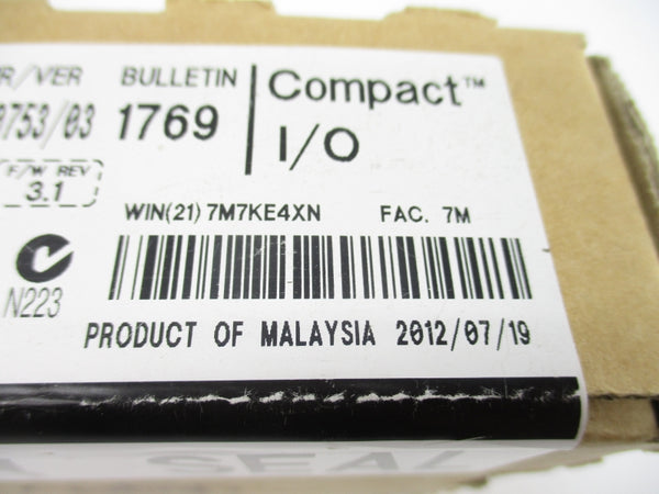 ALLEN BRADLEY 1769-OB16P SER. B F/W 3.1 24VDC DATE: 2012 NSMP