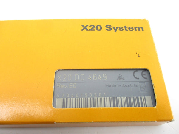 B&R X20DO4649 REV. E0 NSMP