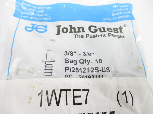 JOHN GUEST PI251212S-US 1WTE7 3/8" (PKG OF 10) NSMP