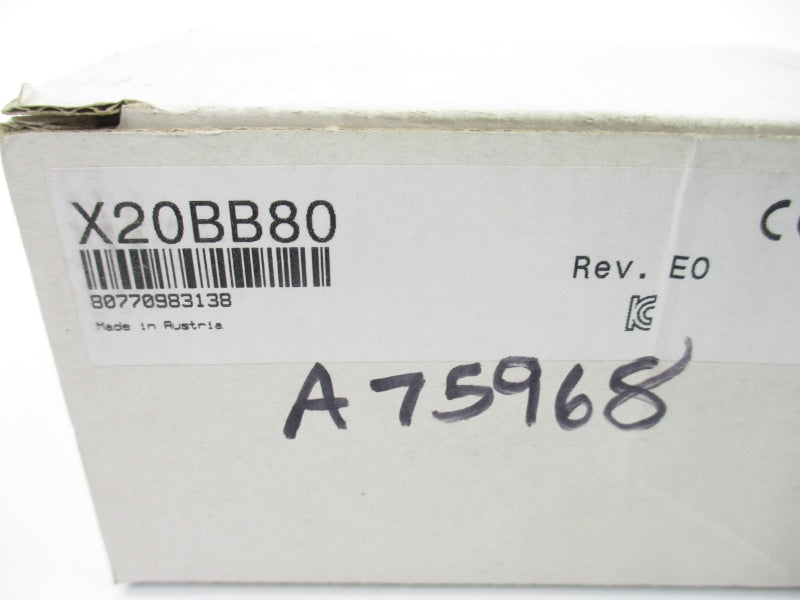 B&R X20BB80 REV. E0 NSMP