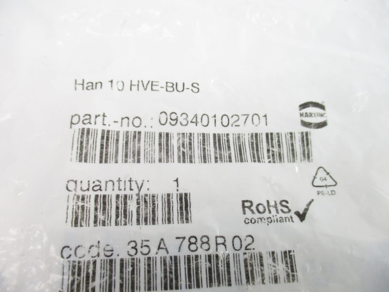 HARTING 09340102701 HAN10HVE-BU-S NSMP