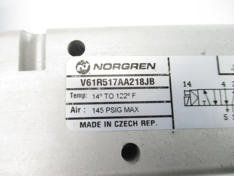 NORGREN V61R517AA218JB 110/120V 145PSI (AS PICTURED) NSNP