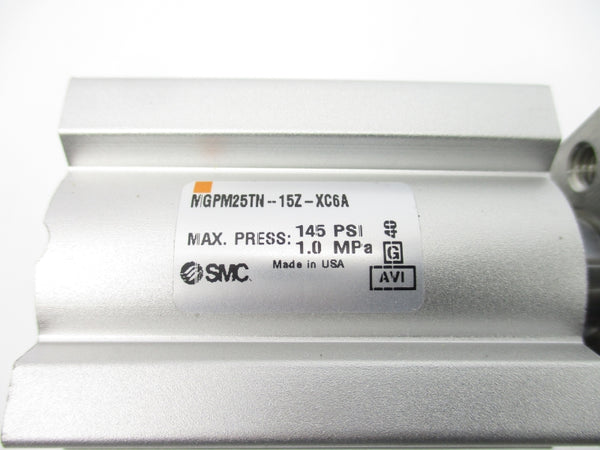 SMC MGPM25TN-15Z-XC6A 145PSI NSNP