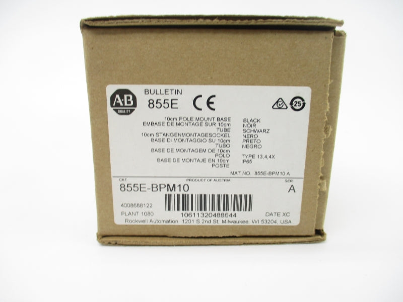 ALLEN BRADLEY 855E-EPM10 SER. A 250V (BR/WH) NSMP