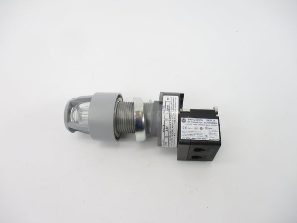 ALLEN BRADLEY 800H-QPH2M SER. M 12-130VAC/DC (WH) NSMP