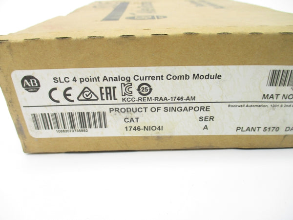 ALLEN BRADLEY 1746-NIO41 SER. A 10VDC NSMP