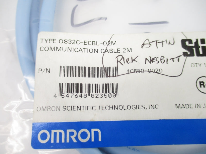 OMRON OS32C-ECBL-02M 40650-0020 2M NSMP