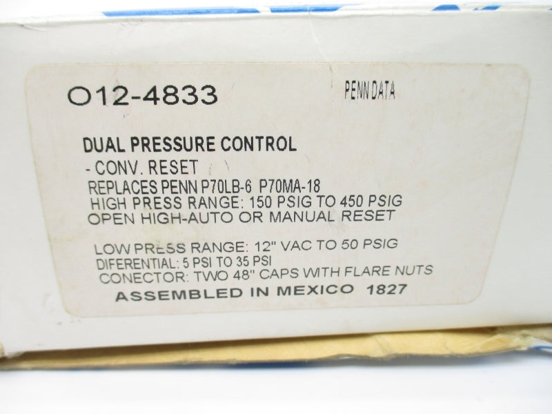 RANCO O12-4833 150-450PSI NSMP