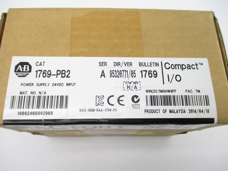ALLEN BRADLEY 1769-PB2 SER. A 24VDC DATE: 2014 NSFS