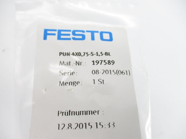 FESTO PUN-4X0.75-S-1.5-BL 197589 NSMP