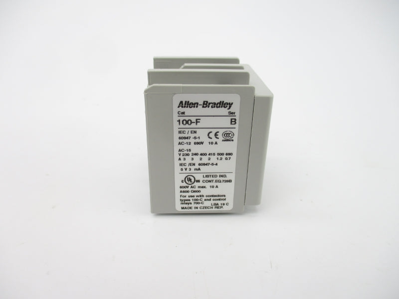 ALLEN BRADLEY 100-FAB31 SER. B 600VAC 10A (WH) NSMP
