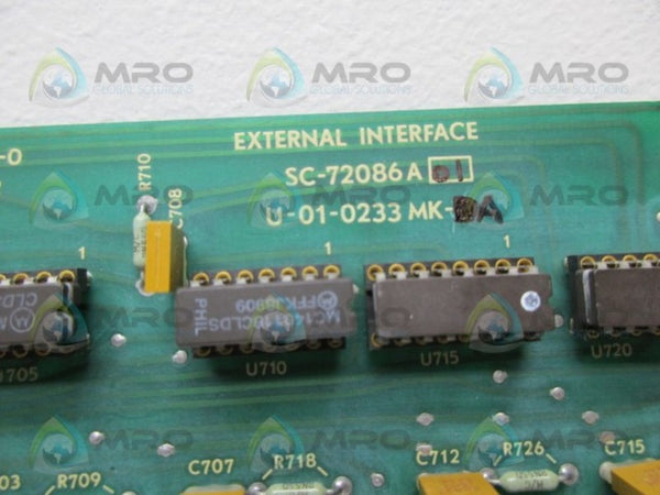 AJAX MAGNETHERMIC 72086A01 U-01-0233MK-A INTERFACE BOARD NSNP