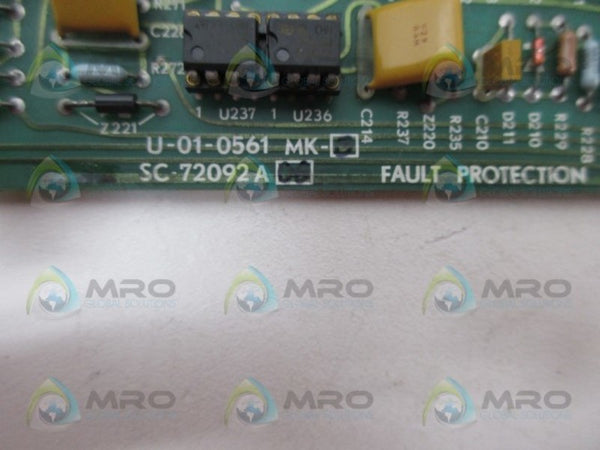 AJAX MAGNETHERMIC 72092A06 U-01-0561MK-B FAULT PROTECTION BOARD NSNP