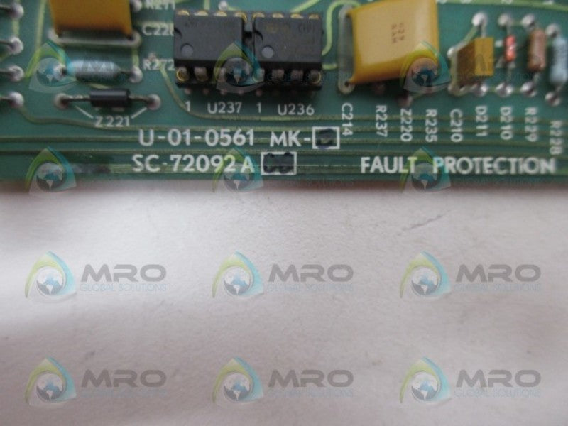 AJAX MAGNETHERMIC 72092A06 U-01-0561MK-B FAULT PROTECTION BOARD NSNP
