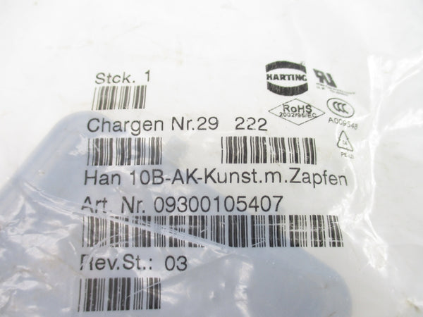 HARTING 09300105407 HAN10B-AK-KUNST.M.ZAPFEN NSMP