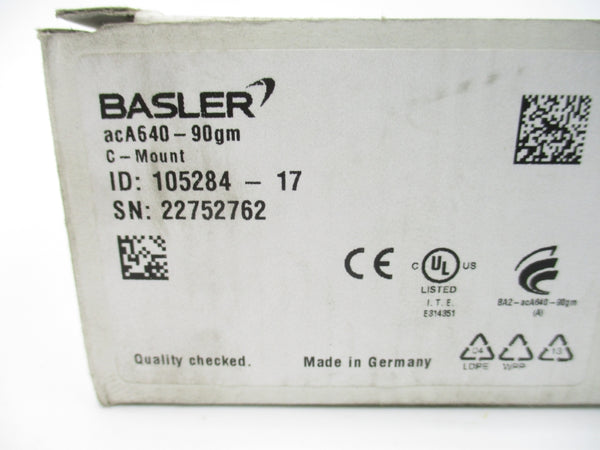 BASLER ACA640-90GM 105284-17 NSMP