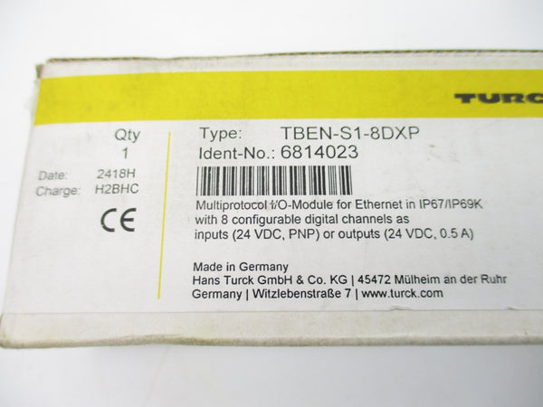 TURCK TBEN-S1-8DXP 6814023 24VDC NSFS