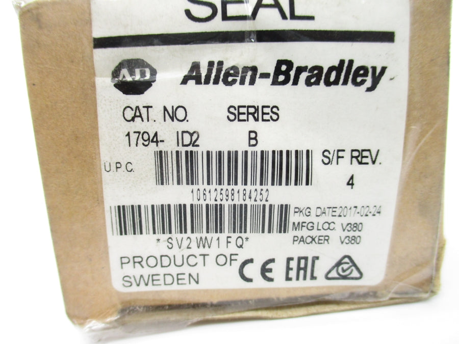 ALLEN BRADLEY 1794-ID2 SER. B 12-24VDC REV. 4 NSMP