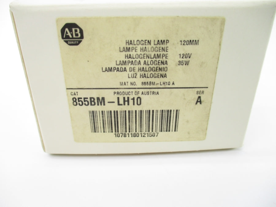 ALLEN BRADLEY 855BM-LH10 SER. A 120V (WH) NSMP