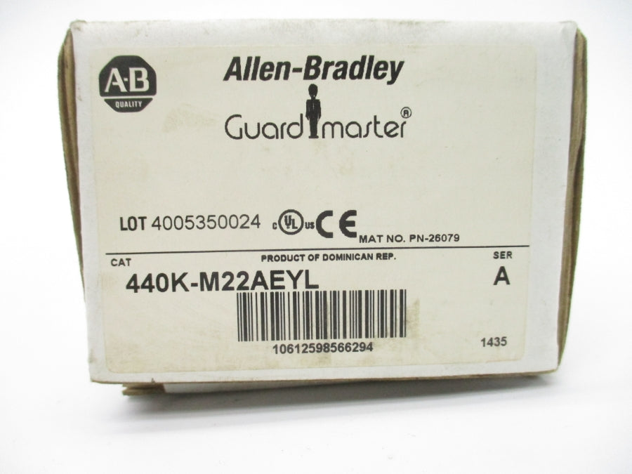 ALLEN BRADLEY 440K-M22AEYL SER. A 240V 10A (WH) NSMP