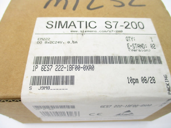 SIEMENS 6ES7222-1BF00-0XA0 24VDC 0.5A NSFS