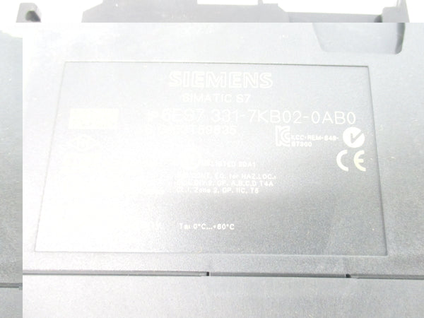 SIEMENS 6ES7331-7KB02-0AB0 NSNP