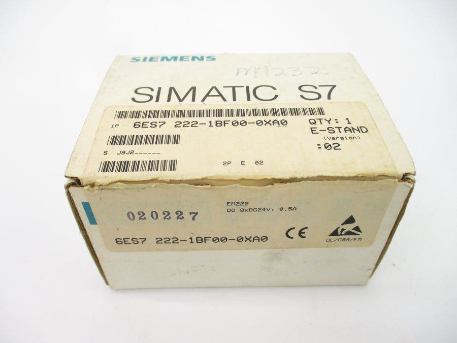 SIEMENS 6ES7222-1BF00-0XA0 24VDC 0.5A NSMP