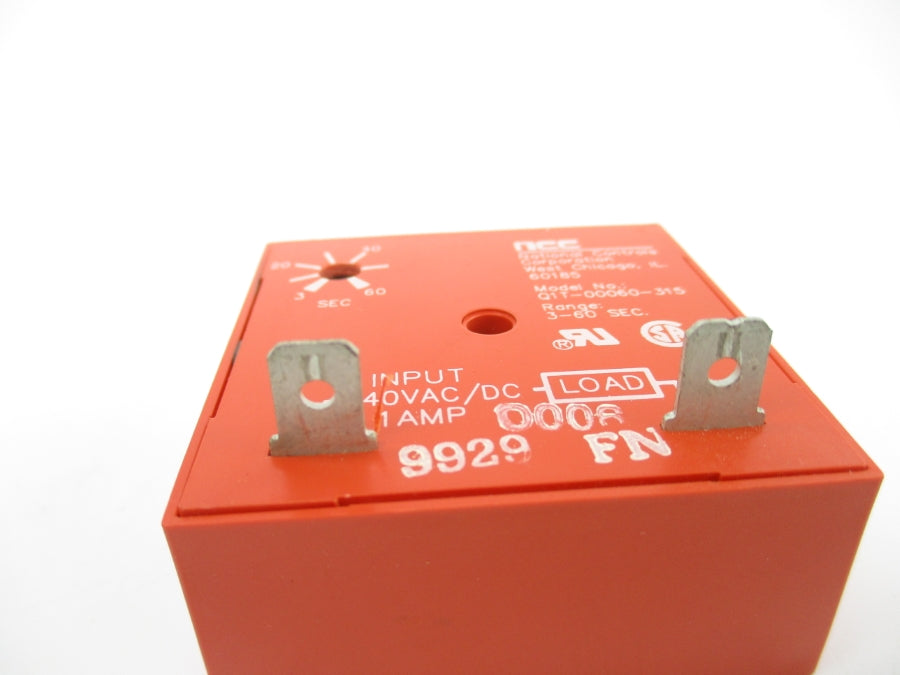 NCC Q1T-00060-315 240VAC/DC 1A 3-60S UNMP