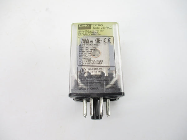 DAYTON 3X740O 240VAC 10A NSMP