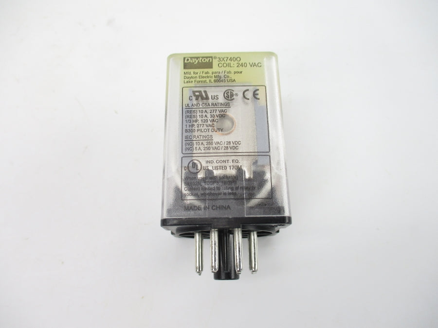 DAYTON 3X740O 240VAC 10A NSMP