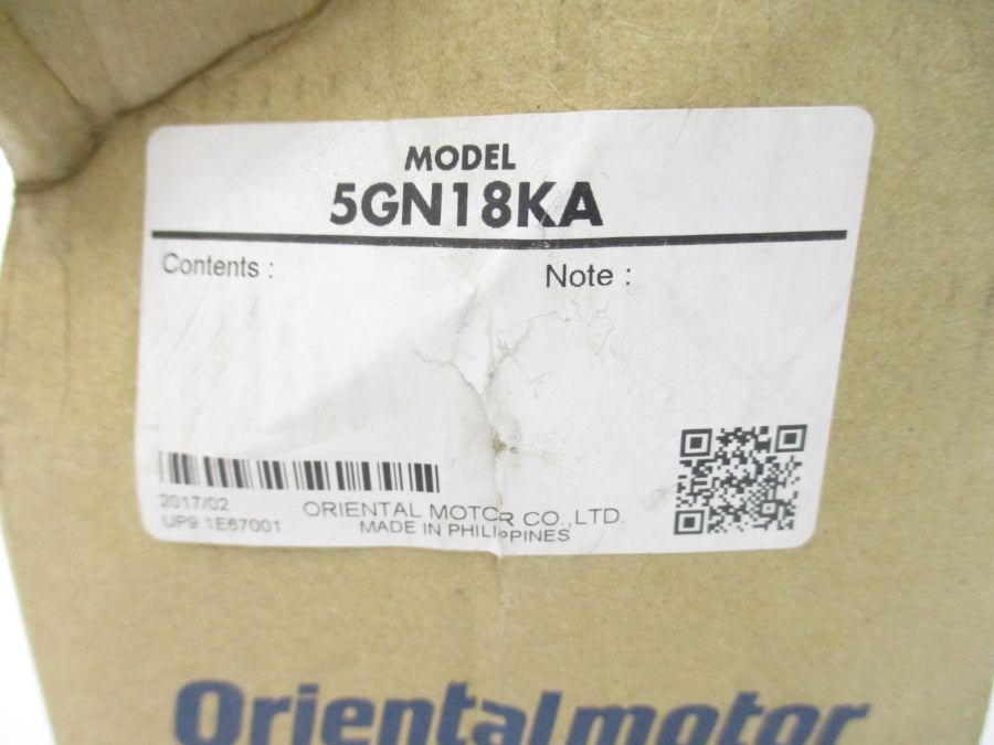 ORIENTAL MOTOR 5GN18KA NSMP