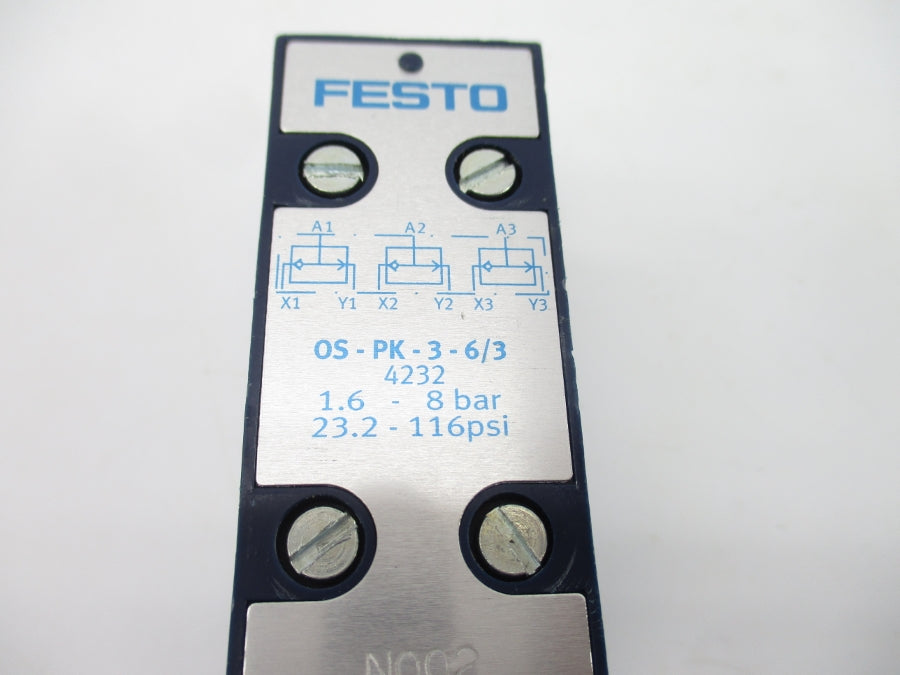 FESTO OS-PK-3-6/3 4232 23.2-116PSI NSNP