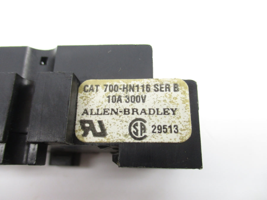 ALLEN BRADLEY 700-HN116 SER. B 300V 10A (BLACK) NSNP