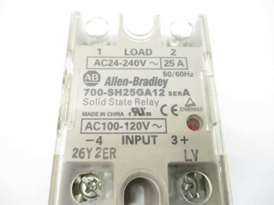 ALLEN BRADLEY 700-SH25GA12 SER. A 100-120VAC 25A NSNP