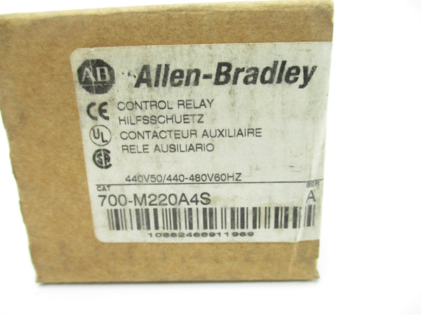 ALLEN BRADLEY 700-M220A4S SER. A 440-480V (BR/WH) NSMP