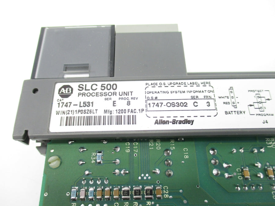ALLEN BRADLEY 1747-L531 SER. E F/W 3 24VDC (NO KEY/ NO DOOR) NSNP
