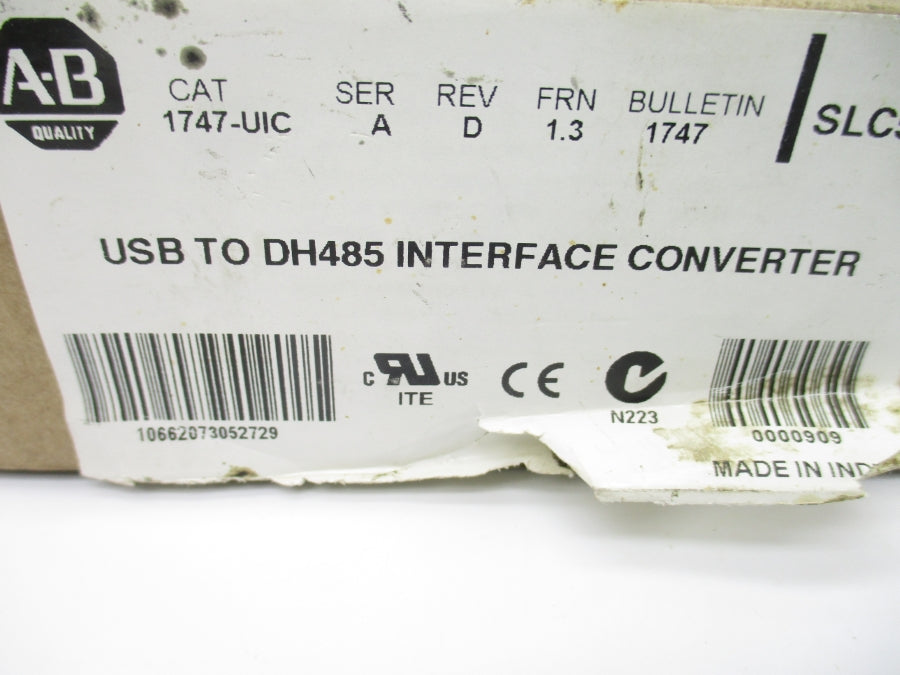 ALLEN BRADLEY 1747-UIC SER. A F/W 1.3 REV. D NSMP