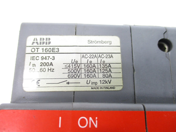 ABB OT160E3 600VAC 125A NSNP