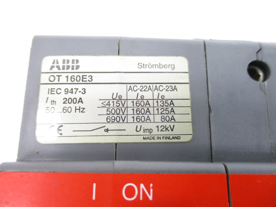 ABB OT160E3 600VAC 125A NSNP