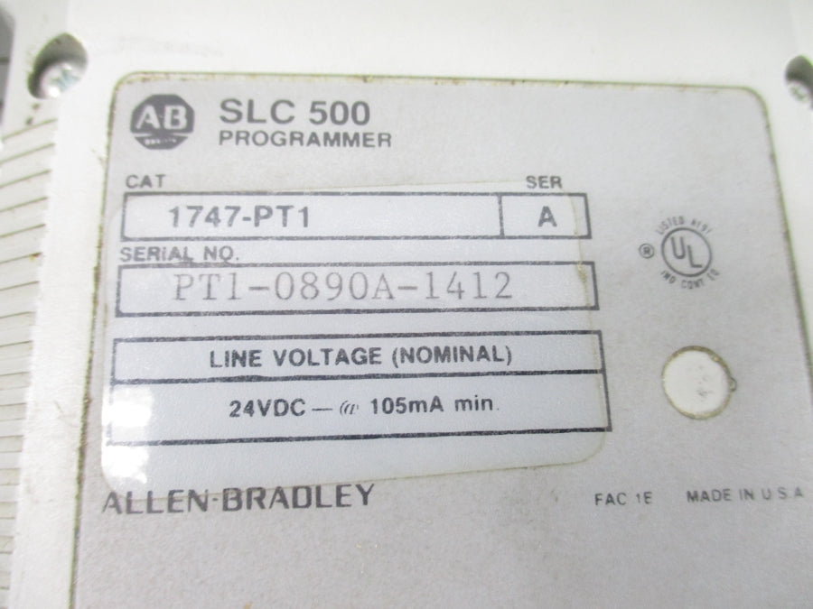 ALLEN BRADLEY 1747-PT1 SER. A 24VDC UNMP