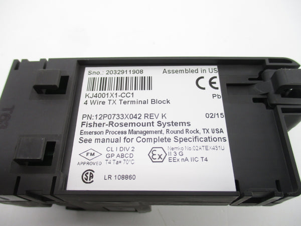 FISHER ROSEMOUNT KJ4001X1-CC1 12P0733X042 REV. K NSNP