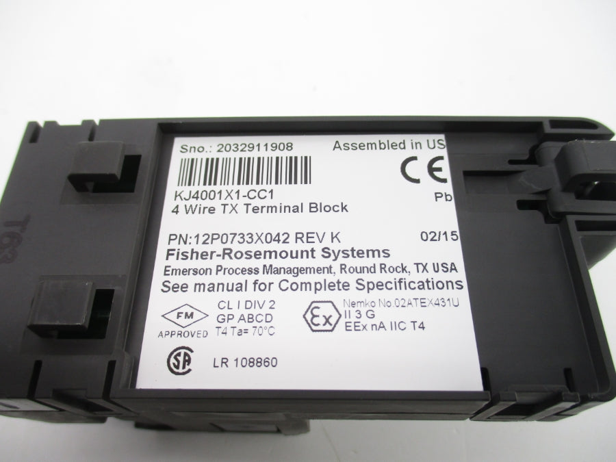 FISHER ROSEMOUNT KJ4001X1-CC1 12P0733X042 REV. K NSNP