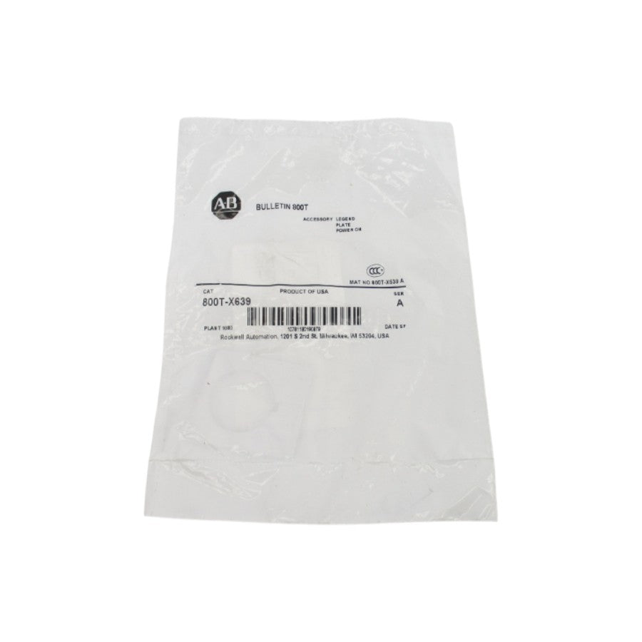 ALLEN BRADLEY 800T-X639 SER. A NSMP
