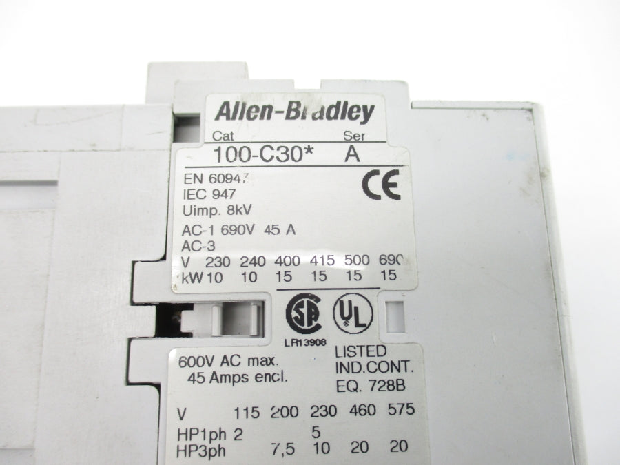 ALLEN BRADLEY 100-C30D SER. A 110/120V 45A NSNP