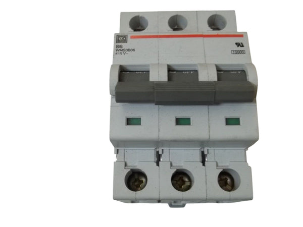 LOT OF 2 CUTLER HAMMER WMS3B06 CIRCUIT BREAKER UNMP