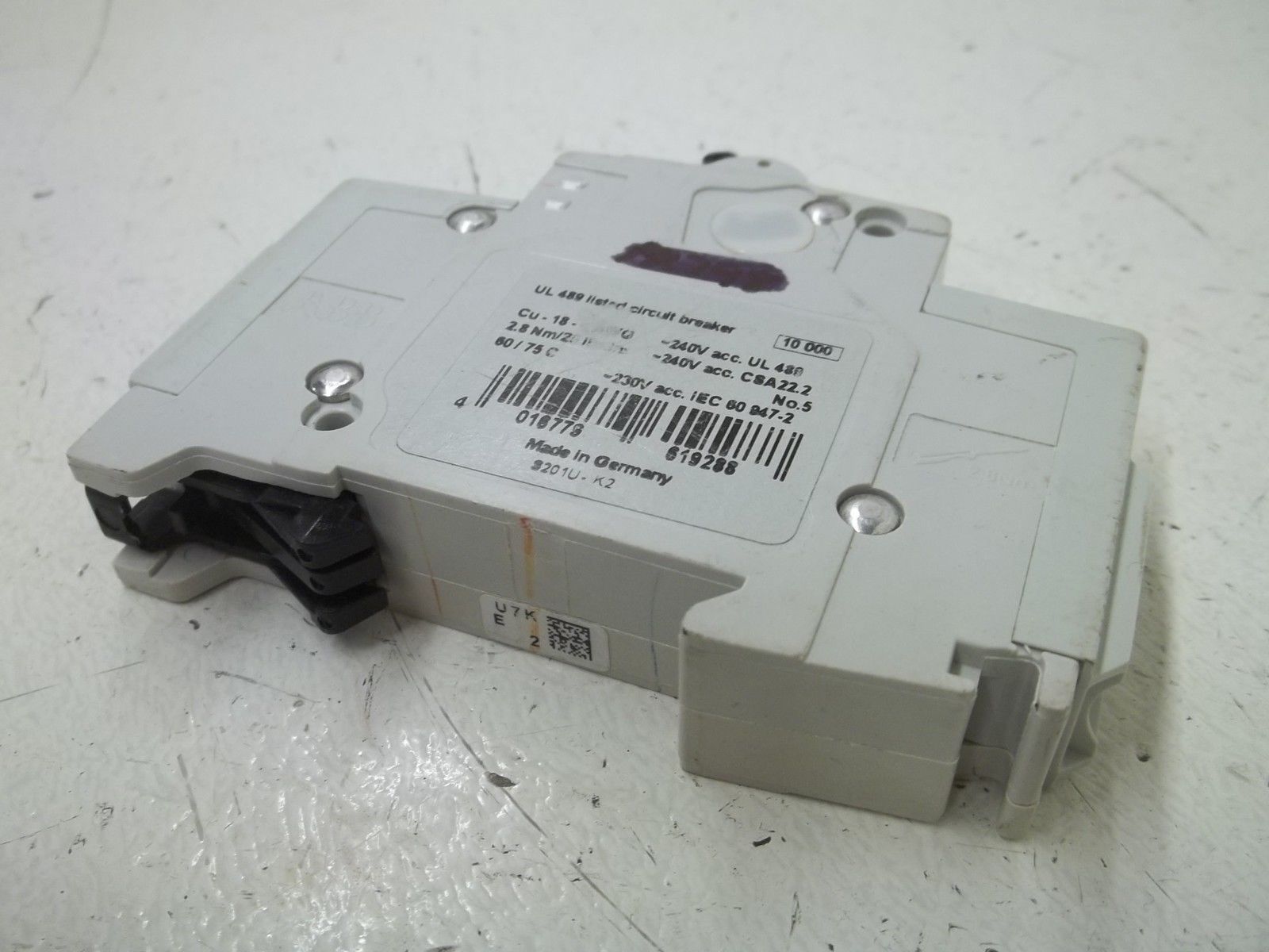 ABB S201U-K2 CIRCUIT BREAKER 2A UNMP