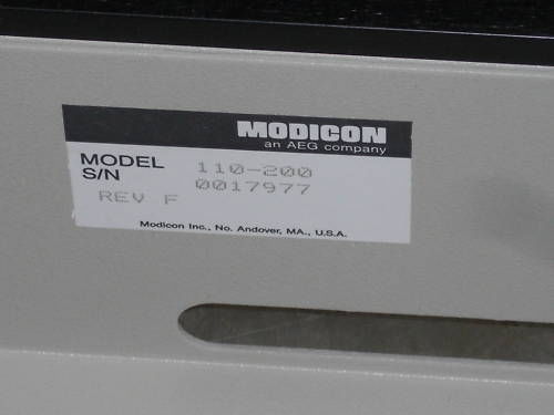 AEG MODICON 1000 DUAL MOUNTING PLATE 110-200  NSNP
