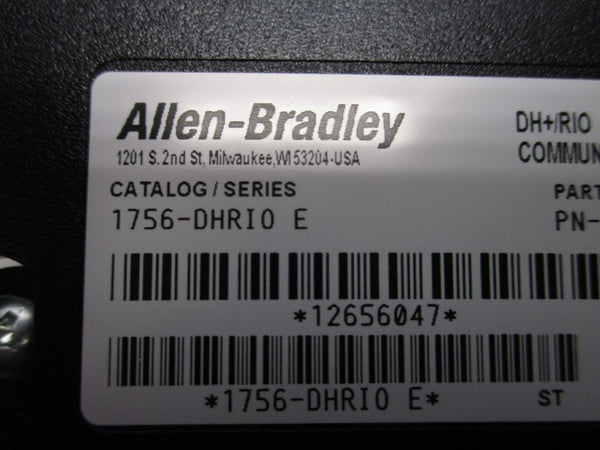 ALLEN BRADLEY 1756-DHRIO COMMUNICATION INTERFACE SER. E F/W 7.2  NSNP